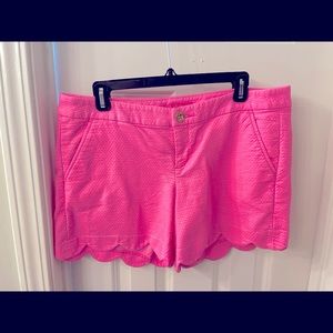 Lilly Pulitzer Scalloped Baby Blue Buttercup Shorts size 10. Gently Used